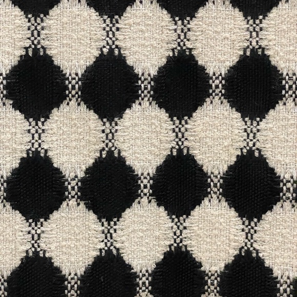 Gillian  100% Wool Black Cream Diamond Geometric Pattern Blazer **Vintage** - Picture 6 of 6